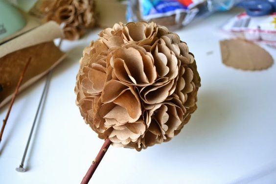 flor papel
