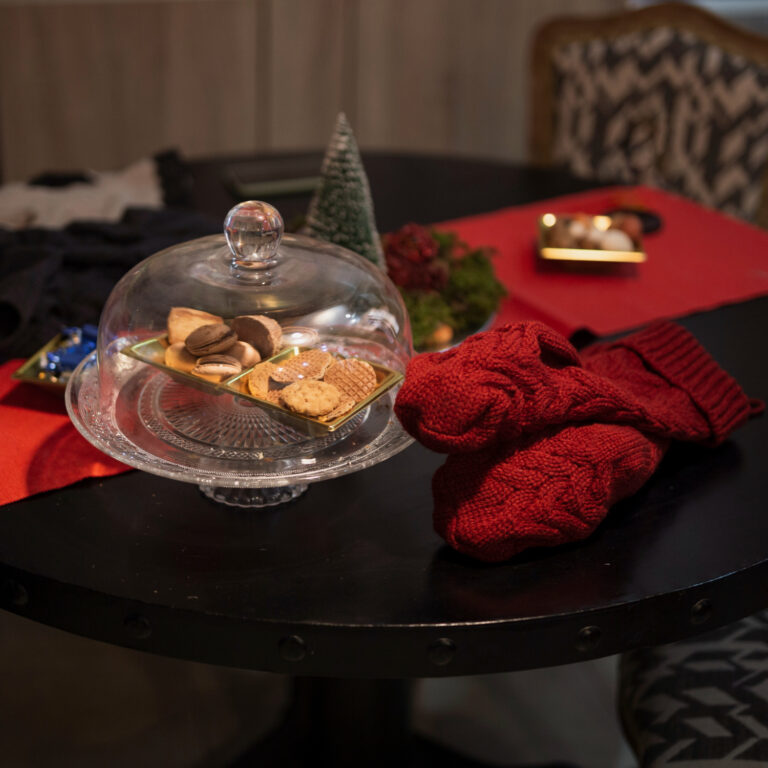 decoração de mesa de natal