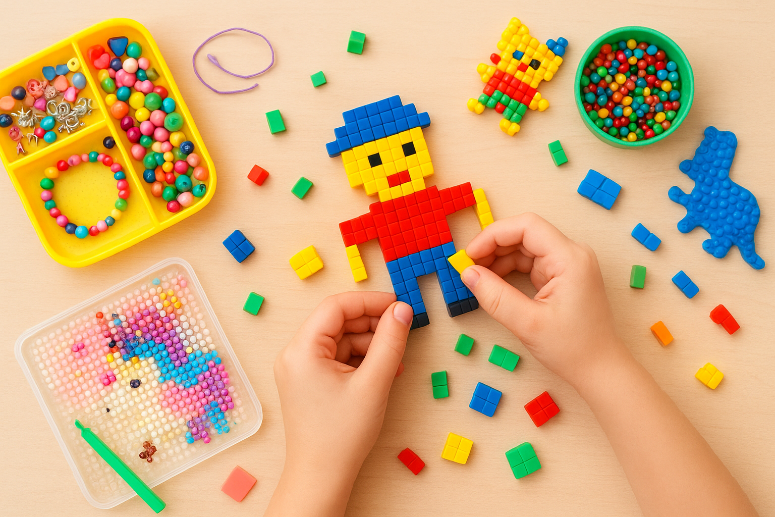 Brinquedos educativos que substituem telas