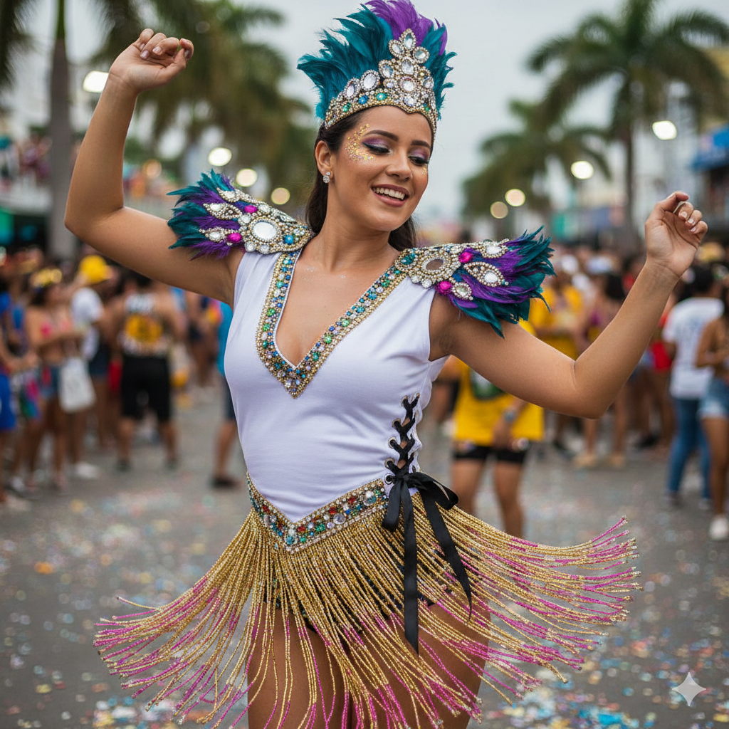 Guia completo como transformar um abadá simples em um look de Carnaval