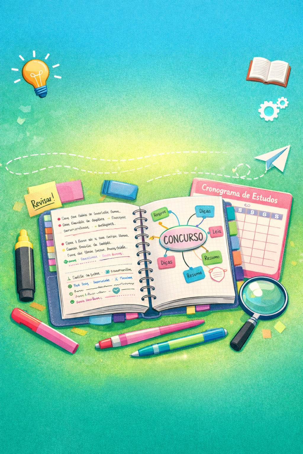 Como montar um caderno de resumos para concursos