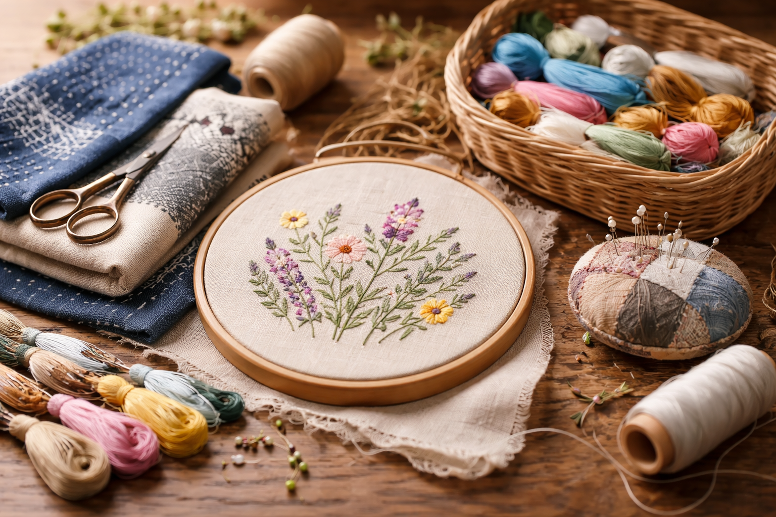 Em 2026, o fio volta com tudo bordado, sashiko e slow stitching para relaxar e meditar