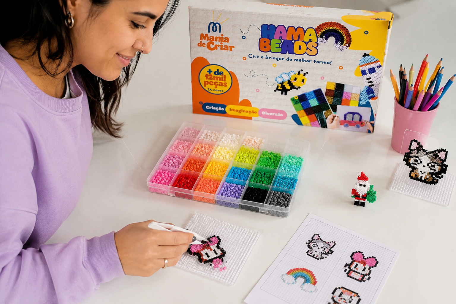 Hama beads: o que é, como usar e moldes para imprimir