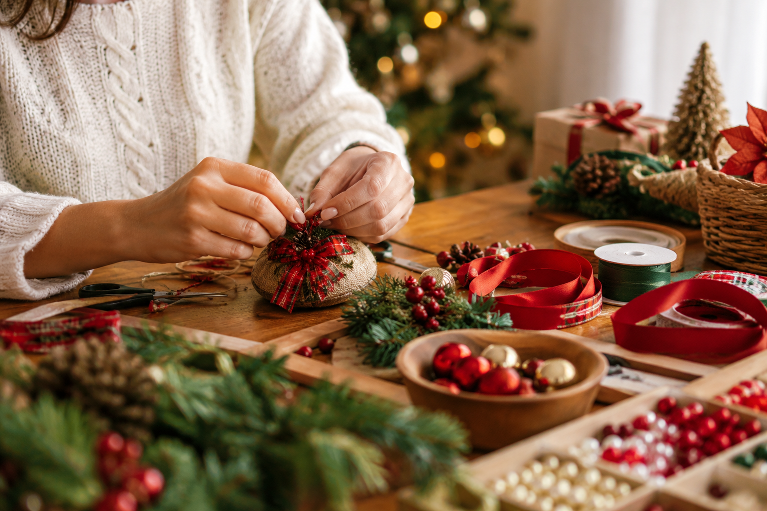 Artesanato para o Natal quando começar a produção para vender mais